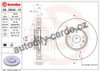 Brzdový kotouč BREMBO 09.5846.10 - MASERATI
