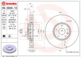 Brzdový kotouč BREMBO 09.5846.10 - MASERATI
