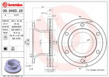 Brzdový kotouč BREMBO 09.9493.20 - RENAULT TRUCKS