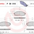 Sada brzdových destiček BREMBO P30010 - HYUNDAI