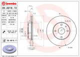 Brzdový kotouč BREMBO 09.A918.10 - CHEVROLET