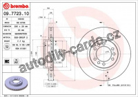 Brzdový kotouč BREMBO 09.7723.10 - IVECO