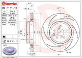 Brzdový kotouč BREMBO 09.C181.11 - LEXUS
