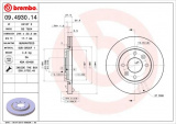 Brzdový kotouč BREMBO 09.4930.14 - RENAULT