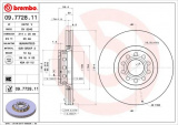 Brzdový kotouč BREMBO 09.7728.11 - AUDI