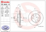 Brzdový kotouč BREMBO 09.9503.10 - HYUNDAI, KIA