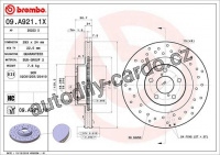 Brzdový kotouč BREMBO 09.A921.1X