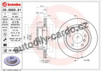 Brzdový kotouč BREMBO 09.9869.81