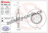 Brzdový kotouč BREMBO 09.9895.20