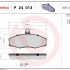 Sada brzdových destiček BREMBO P24013 - FORD