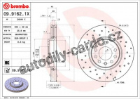 Brzdový kotouč BREMBO 09.9162.1X