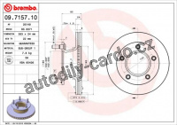 Brzdový kotouč BREMBO 09.7157.10 - MERCEDES-BENZ