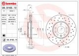 Brzdový kotouč BREMBO 09.9165.1X