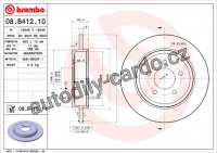 Brzdový kotouč BREMBO 08.B412.10