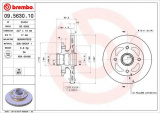 Brzdový kotouč BREMBO 09.5630.10 - MAZDA