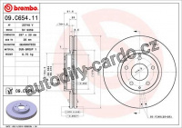 Brzdový kotouč BREMBO 09.C654.11
