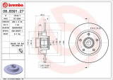 Brzdový kotouč BREMBO 08.B391.27- MERCEDES-BENZ
