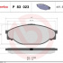 Sada brzdových destiček BREMBO P83023 - TOYOTA