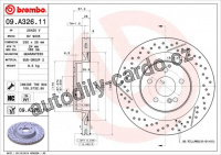 Brzdový kotouč BREMBO 09.A326.11