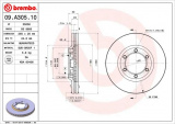 Brzdový kotouč BREMBO 09.A305.10