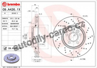 Brzdový kotouč BREMBO 09.A426.1X