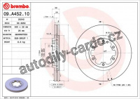 Brzdový kotouč BREMBO 09.A452.10