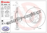 Brzdový kotouč BREMBO 09.A454.10 - OPEL