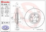Brzdový kotouč BREMBO 09.A528.11 - JAGUAR