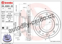 Brzdový kotouč BREMBO 09.A563.30