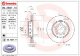 Brzdový kotouč BREMBO 09.A597.11 - AUDI, VW