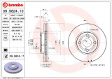 Brzdový kotouč BREMBO 09.9824.10 - TOYOTA