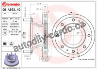 Brzdový kotouč BREMBO 09.A563.40