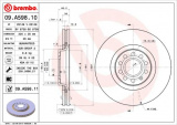 Brzdový kotouč BREMBO 09.A598.11 - AUDI, SEAT