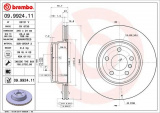 Brzdový kotouč BREMBO 09.9924.11 - BMW