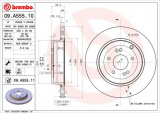 Brzdový kotouč BREMBO 09.A555.11 - HYUNDAI