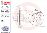 Brzdový kotouč BREMBO 09.9998.10 - HYUNDAI
