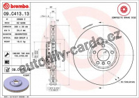 Brzdový kotouč BREMBO 09.C413. - BMW
