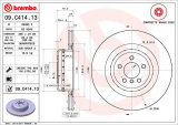 Brzdový kotouč BREMBO 09.C414.13 - BMW
