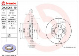 Brzdový kotouč BREMBO 09.5061.10 - MAZDA
