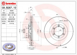 Brzdový kotouč BREMBO 09.B267.10 - ISUZU