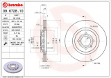Brzdový kotouč BREMBO 09.6728.10 - SEAT, VW