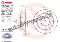 Brzdový kotouč BREMBO 08.A329.11