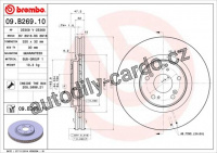 Brzdový kotouč BREMBO 09.B269.10 - HONDA