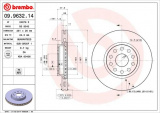 Brzdový kotouč BREMBO 09.9632.14 - LANCIA