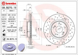 Brzdový kotouč BREMBO 09.B270.1X - HONDA