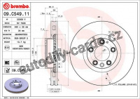 Brzdový kotouč BREMBO 09.C549.11