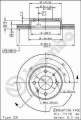 Brzdový kotouč BREMBO 09.6743.10 - NISSAN