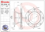 Brzdový kotouč BREMBO 09.9746.10 - VOLVO