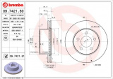 Brzdový kotouč BREMBO 09.7421.81