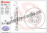 Brzdový kotouč BREMBO 09.C497.11 - ALFA ROMEO